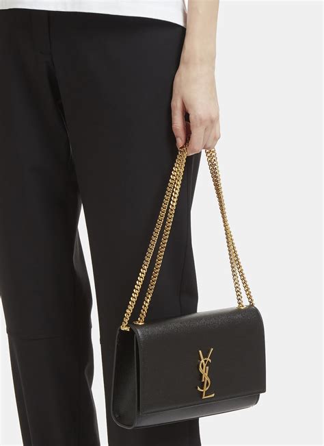 ysl bag patent leather|ysl kate medium chain bag.